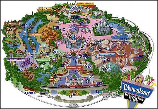 Disneyland Park - Click Here for Bigger Map!
