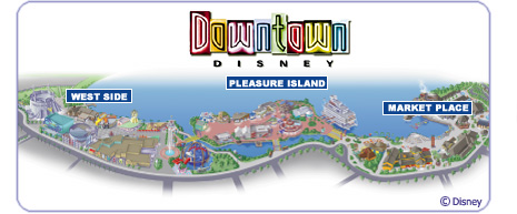 downtown disney map